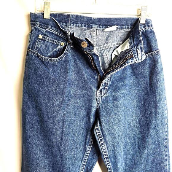 Jordache Vintage Jeans Metallic Embroidery Size 11 / 12 Boot Flare Hem Retro - Picture 5 of 16